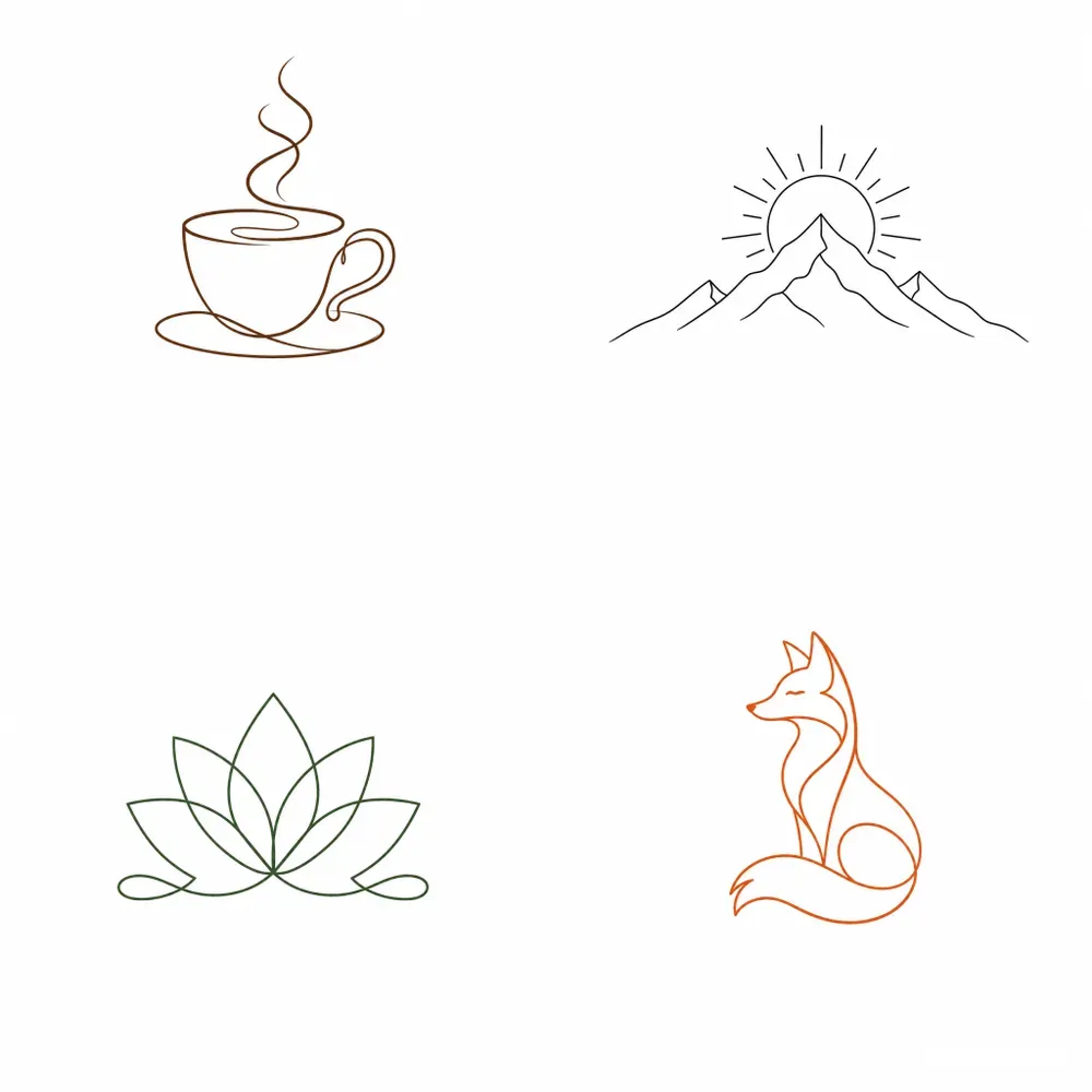Minimalist Line Art Logos