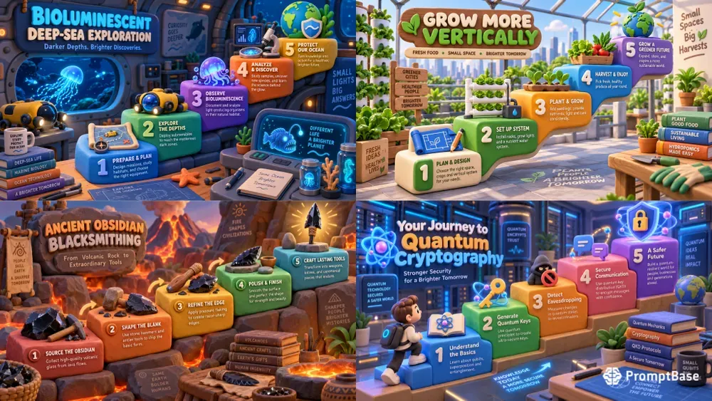 3D Isometric Infographic Frameworks