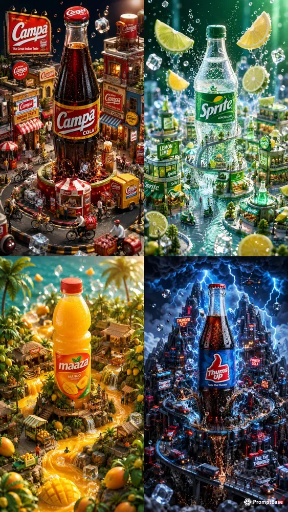 Miniature Cold Drink Worlds Premium 3Ds