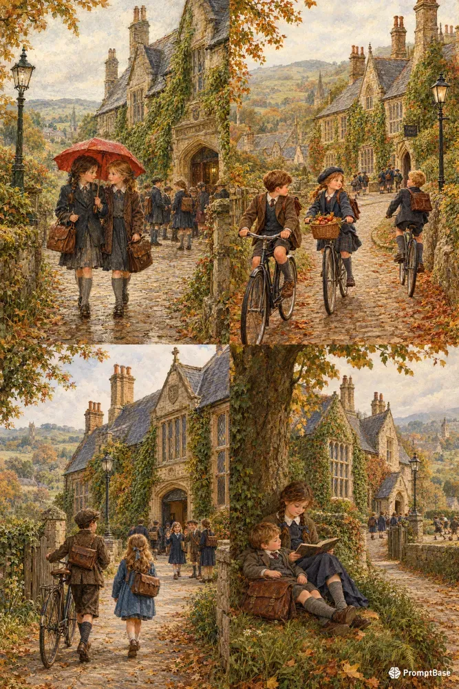 Whimsical Vintage Schooldays