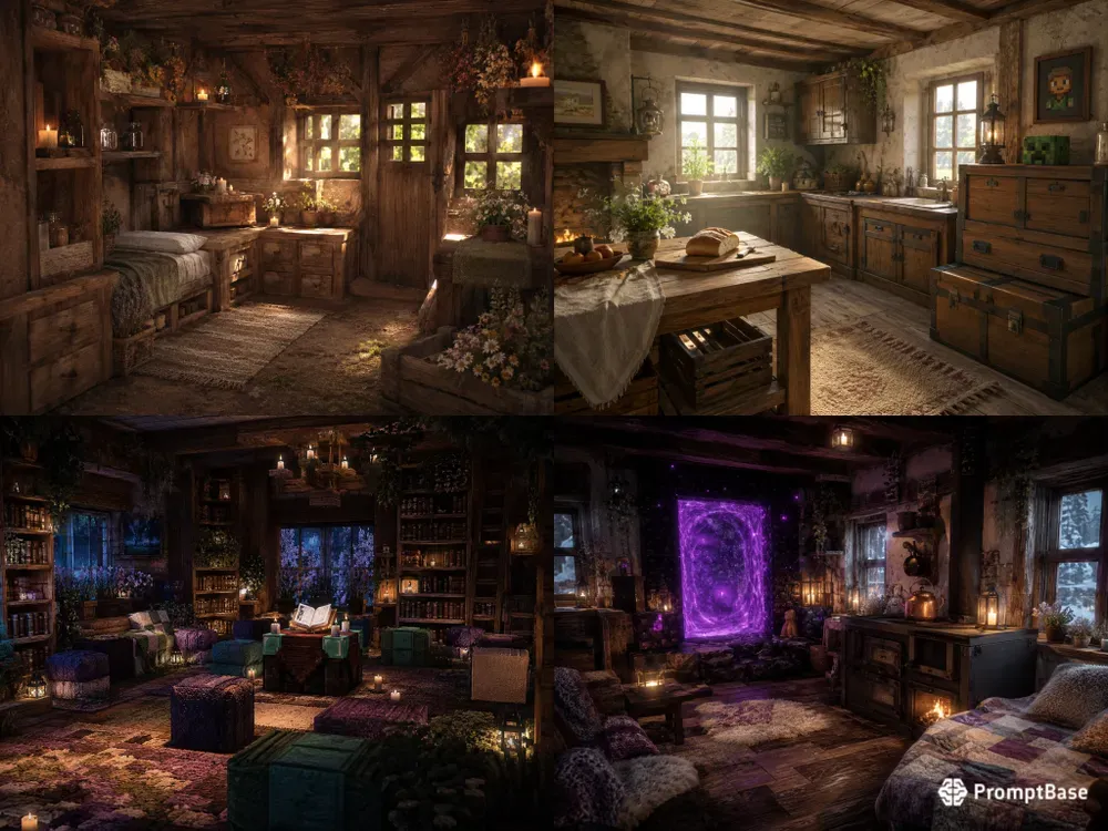 Minecraft Cottagecore Interiors