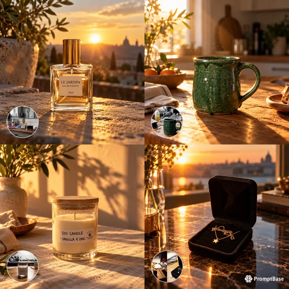 Golden Hour Product Photos