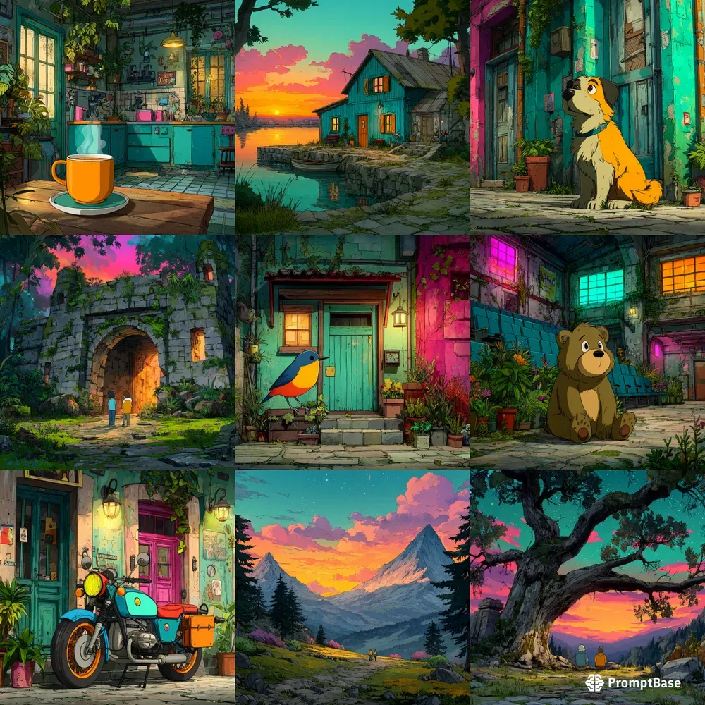 Anime Cels Vivid Ghibli Nostalgia