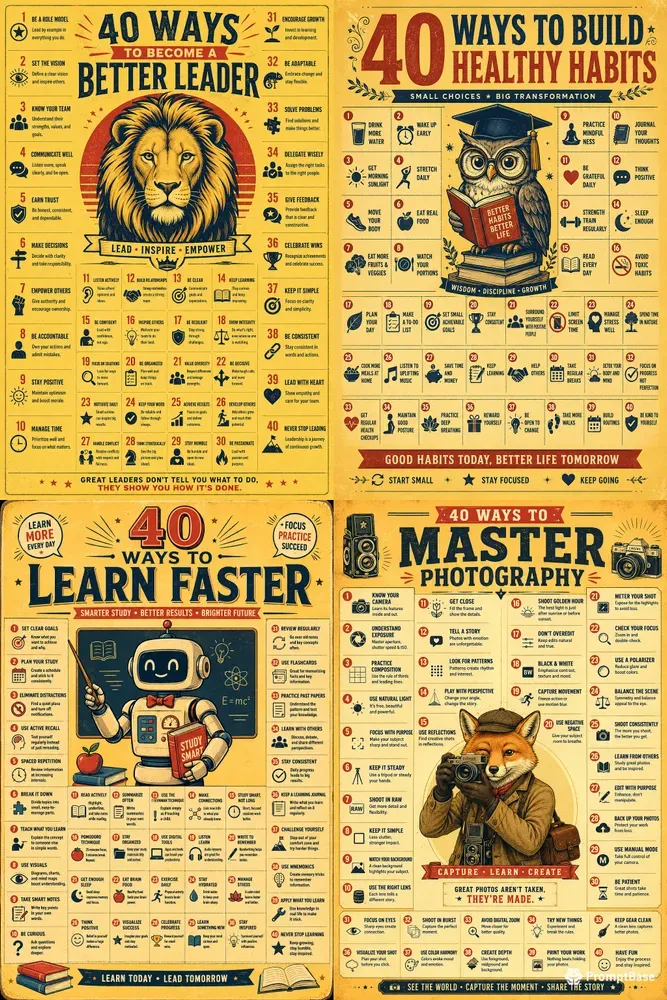 Retro Infographic Poster Creators