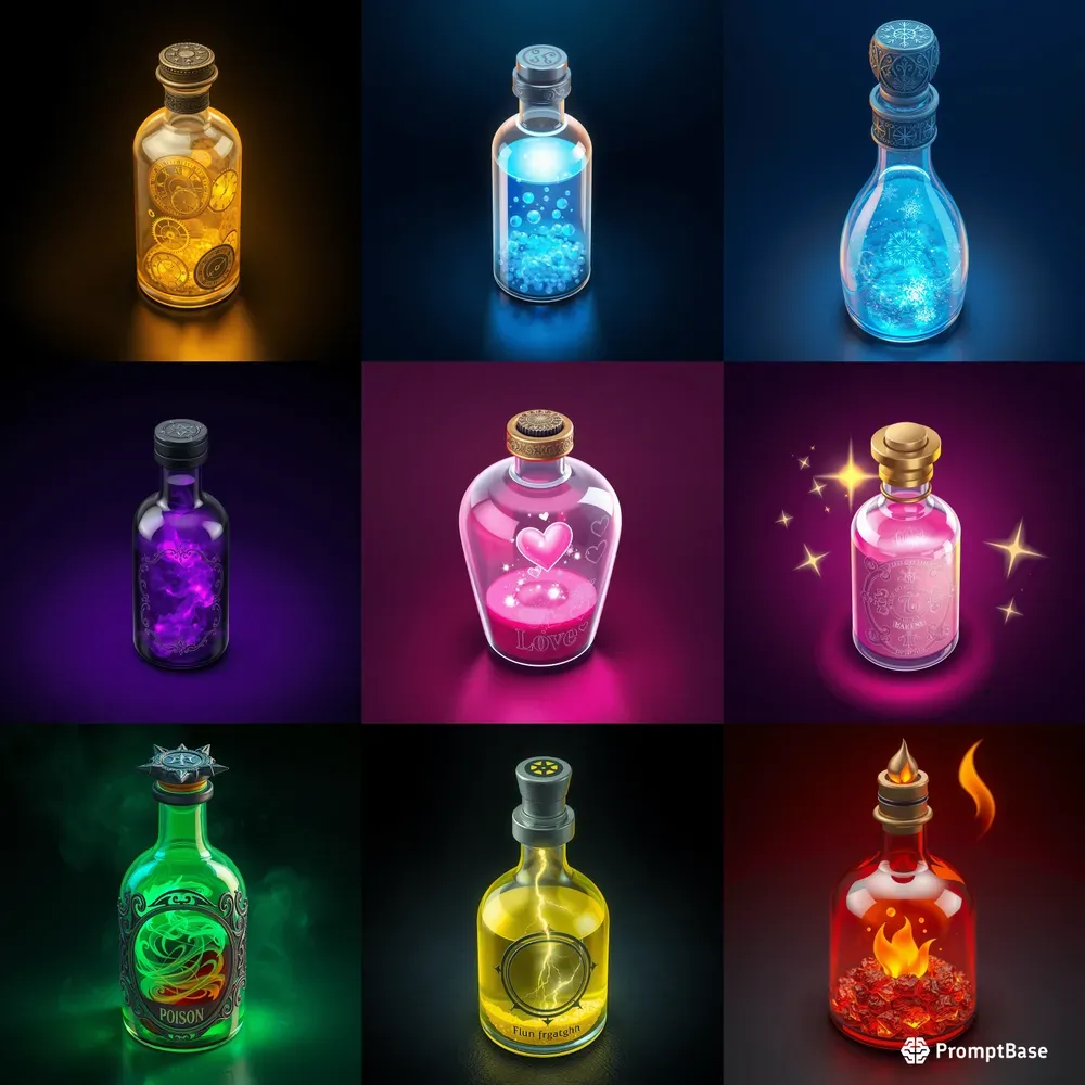 Fantasy Magic Potions 9 Premium Icons