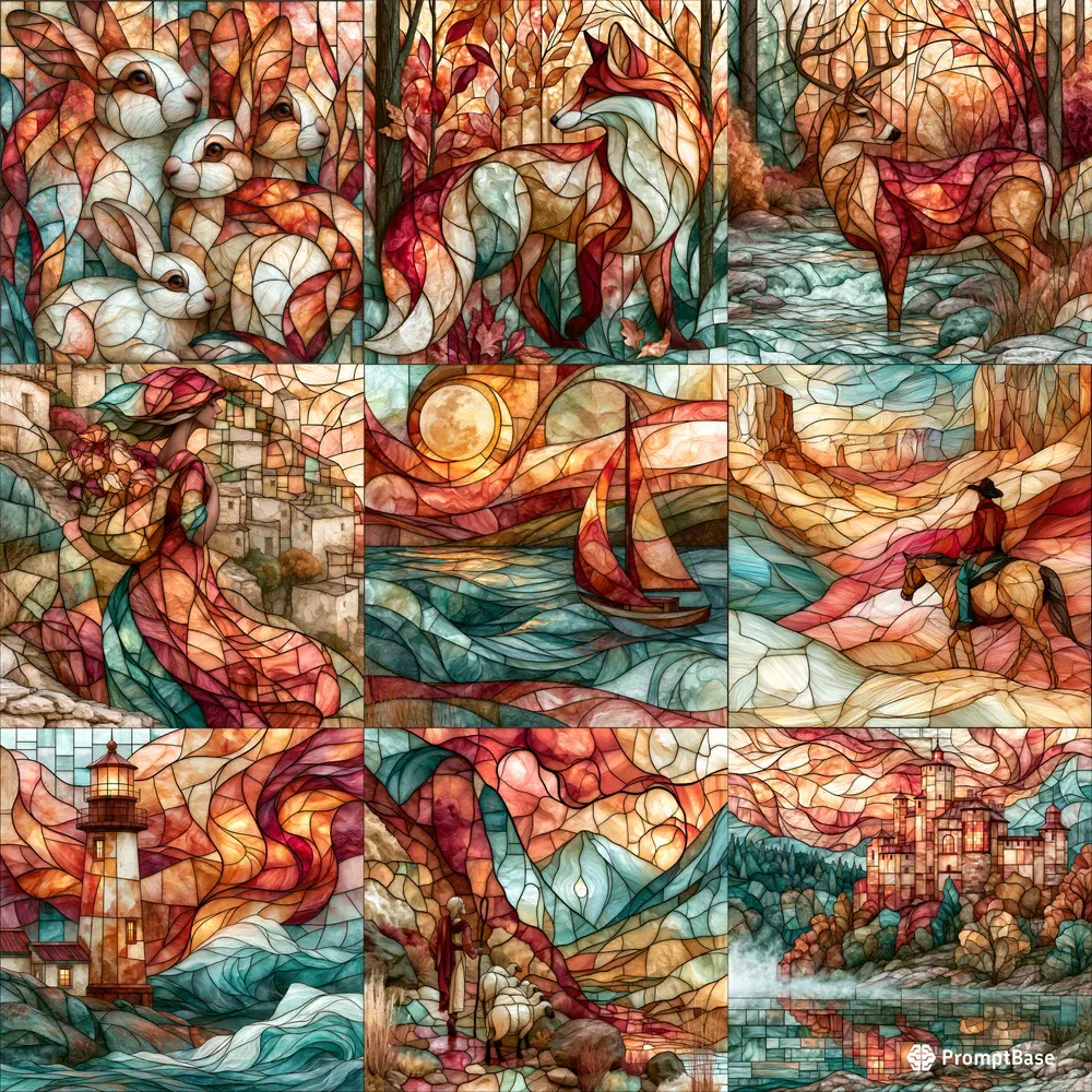 Ornamental Mosaic Illustrations