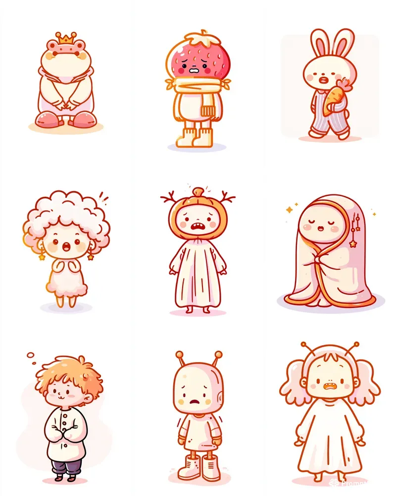 Kawaii Storybook Characters