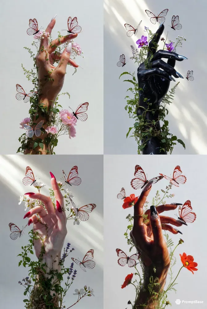 Surreal Botanical Hand Fine Art