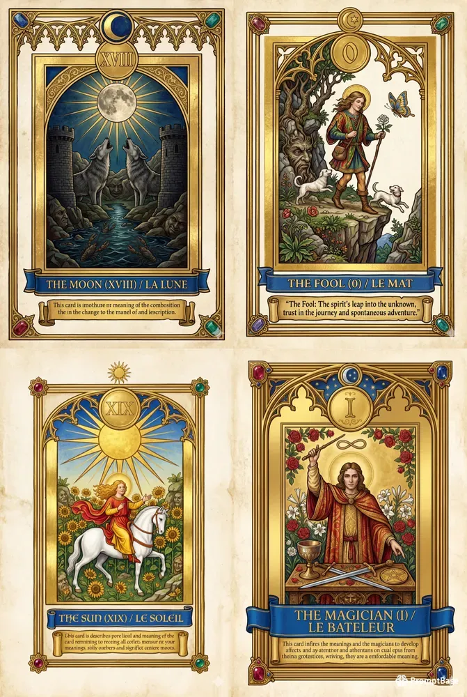 Medieval Tarot Cards