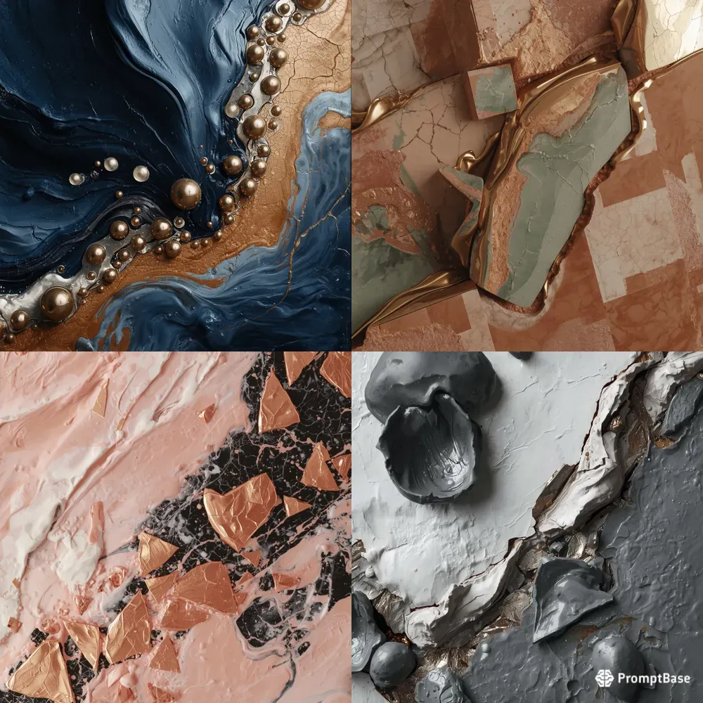 Pro Abstract Liquid Metal Textures