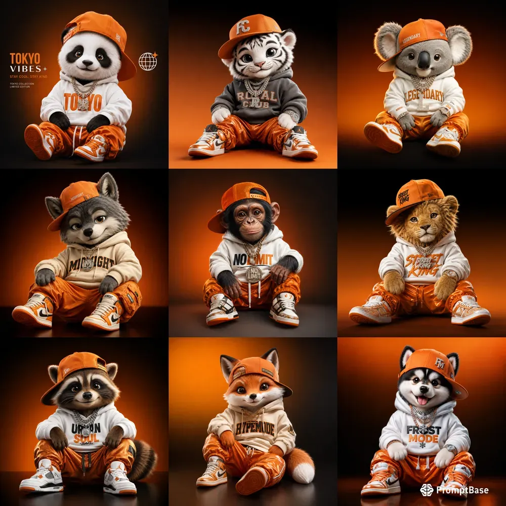 Luxury Urban Mascot Png Bundle Packs