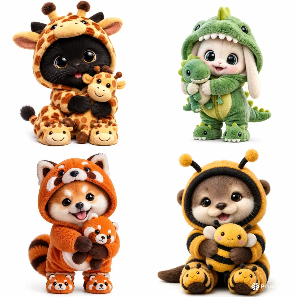 Cute Plush Pet Portraits