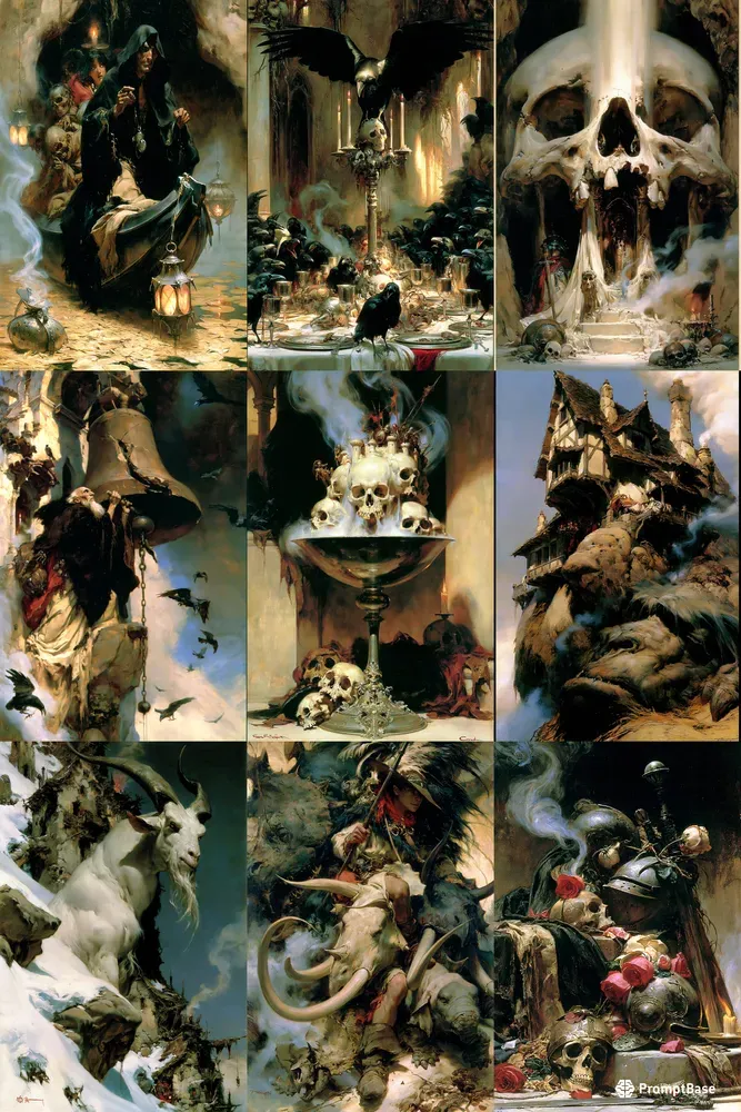 Gothic Oil Fantasy Realms