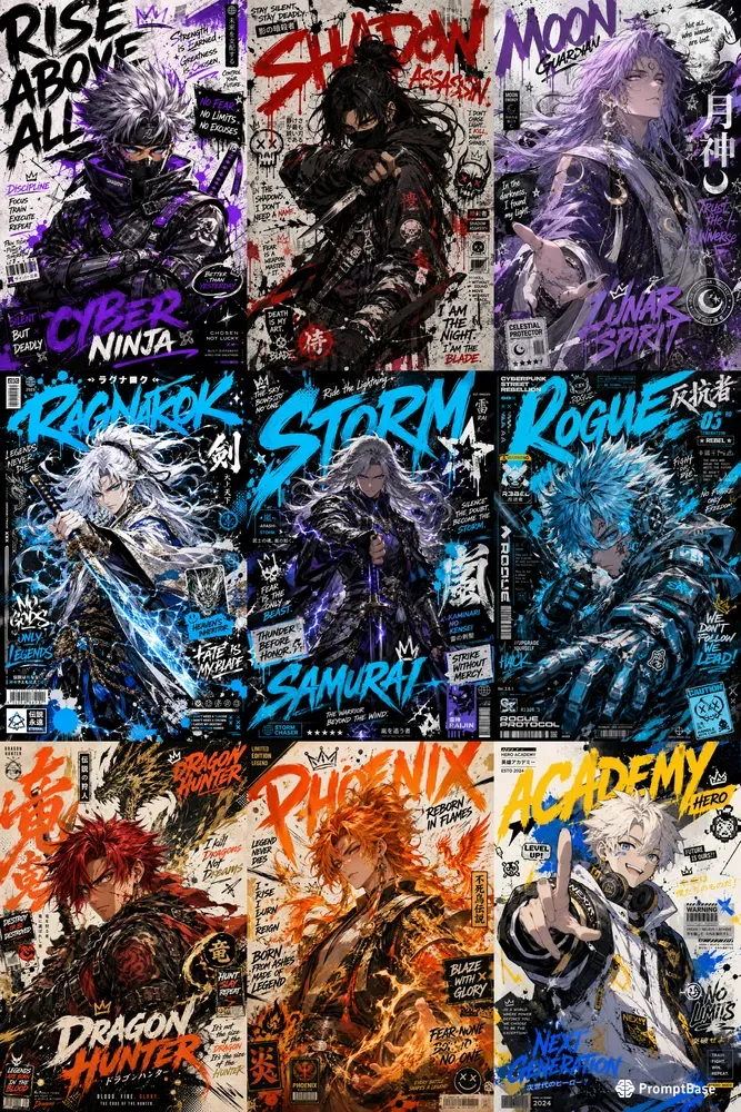 Anime Graffiti Poster Art