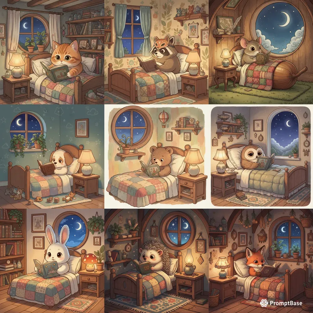 Whimsical Ghibli Style Digital Art