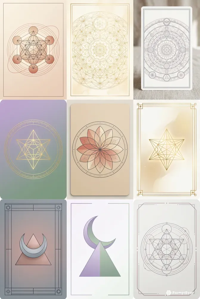 Minimalist Sacred Geometry Tarots