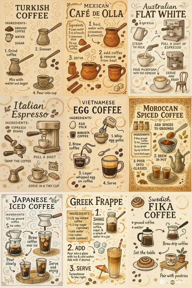 World Coffee Journal Art Recipes