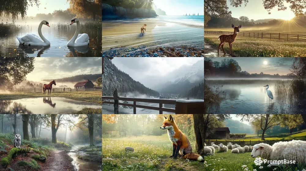 Photorealistic Pastoral Photography