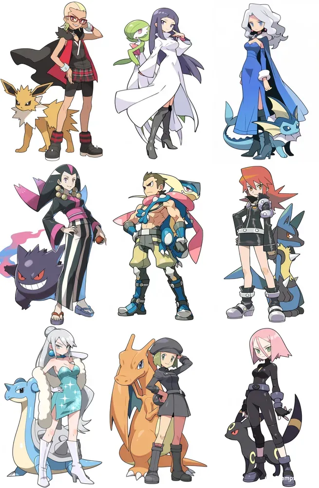 Pokemon Trainers With Pokemon