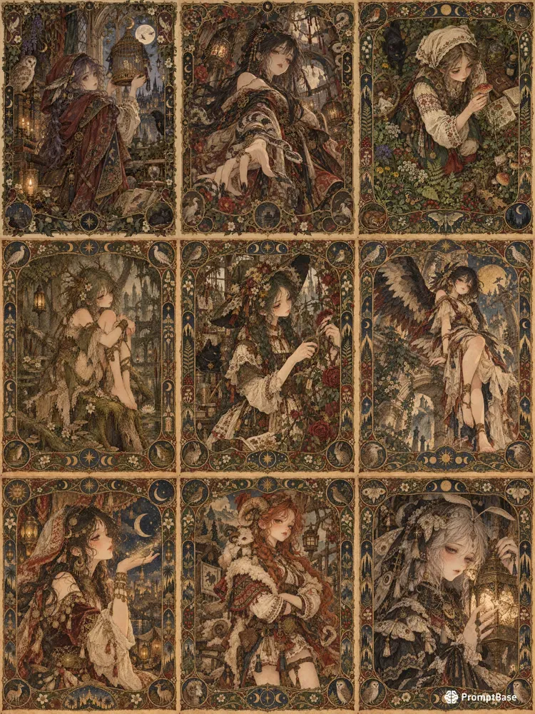 Vintage Dark Fantasy Storybooks