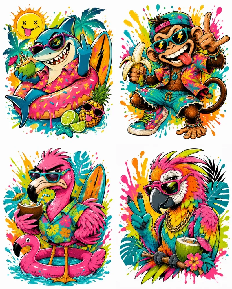 Mischievous Summer Cartoons