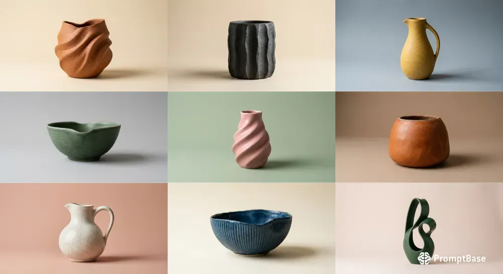 Organic Ceramic Vessel Product Photos