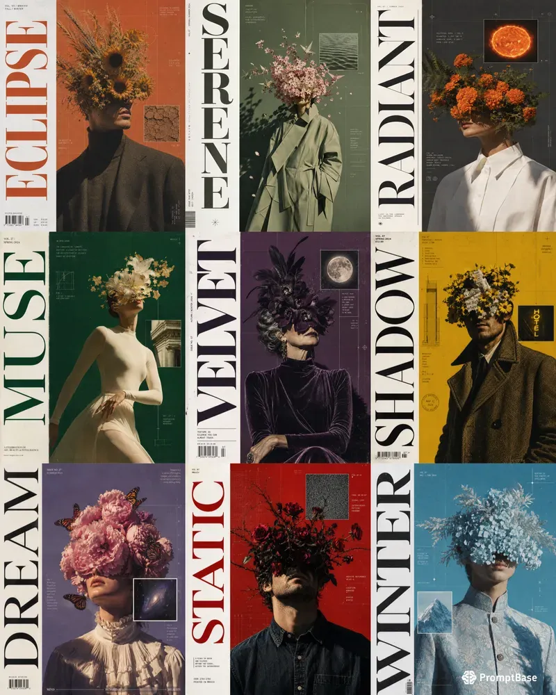 Surreal Blueprint Editorial Covers