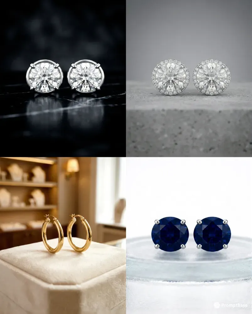 Luxury Earring Photography Generators
