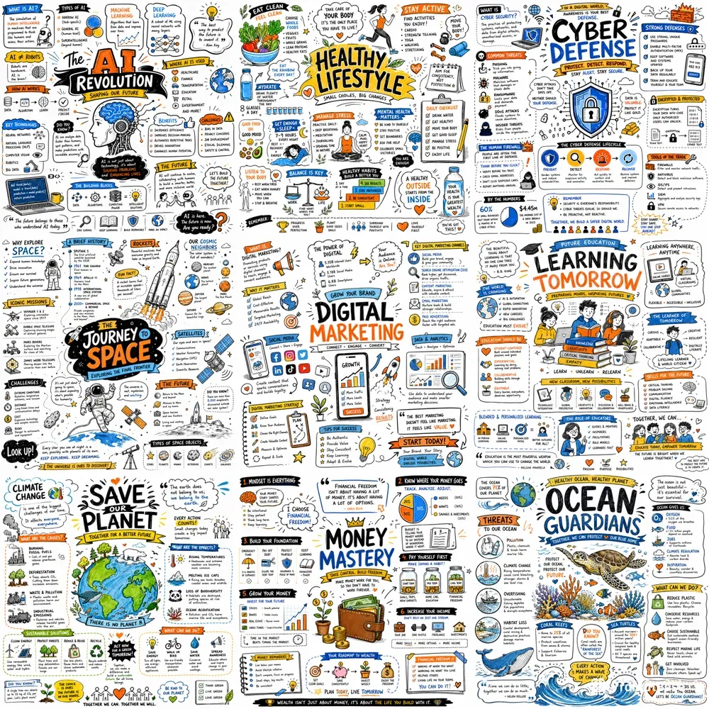 Creative Sketchnote Infographics