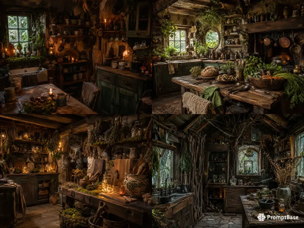 Dark Goblincore Kitchen Designs