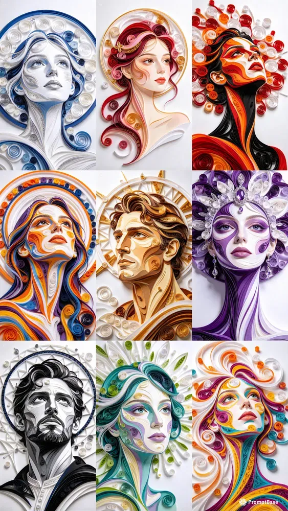 Paper Quilling Portraits