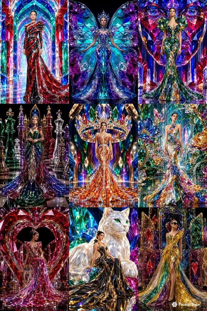 Crystalline Couture Card Queens