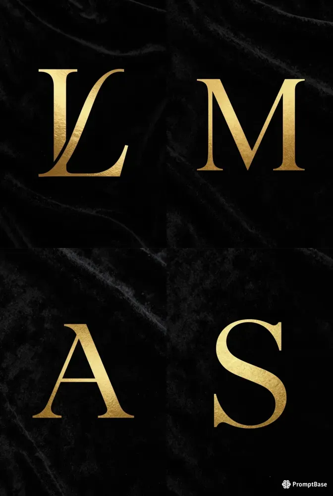 Luxury Gold Foil Monogram Logos
