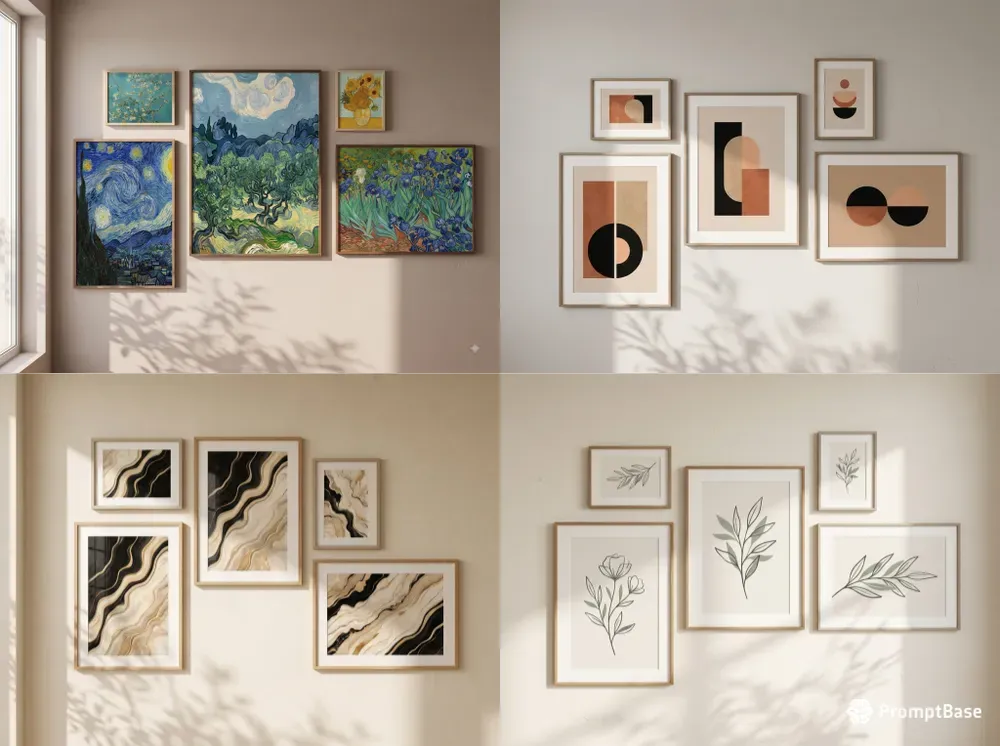 Curated Wall Art Mockups