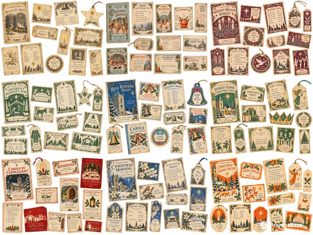 Nativity Church Christmas Ephemera