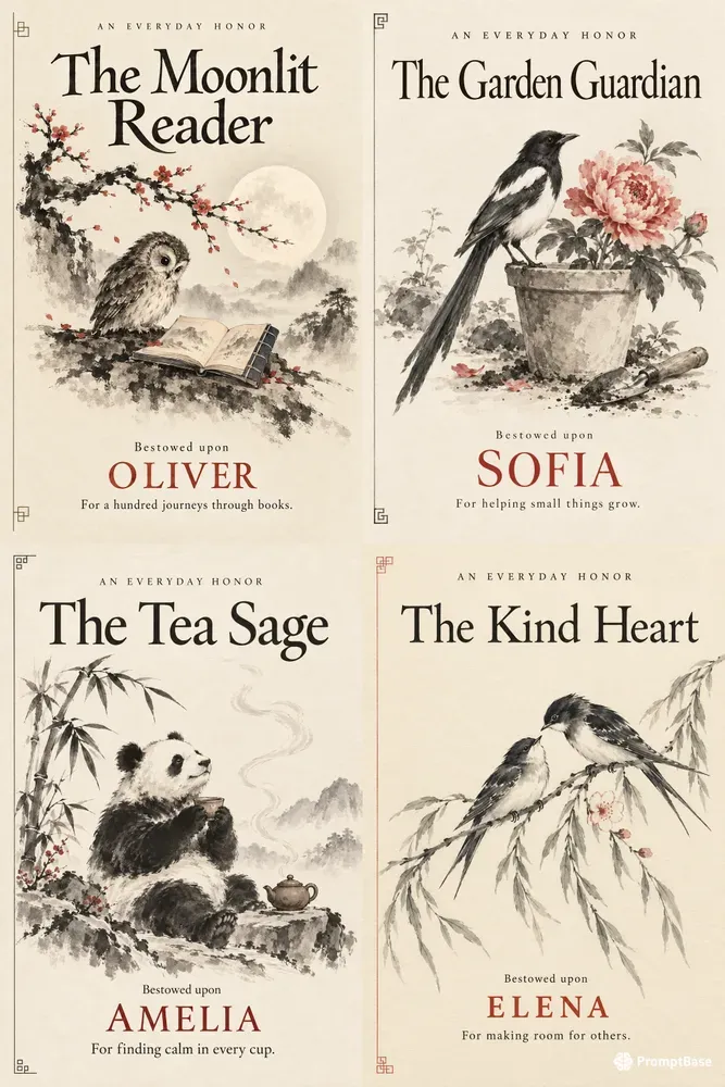 Chinese Ink Keepsake Awards