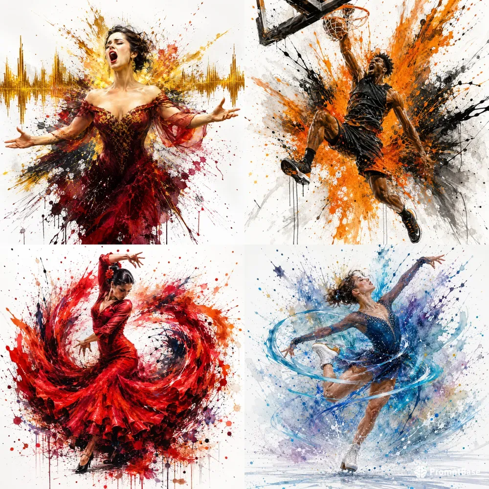 Explosive Emotion Splash Art Generator