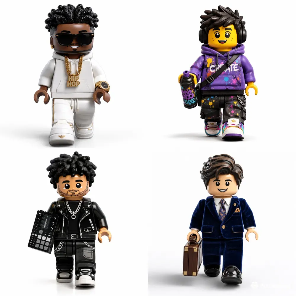 Luxury Legostyle Fashion Minifigures
