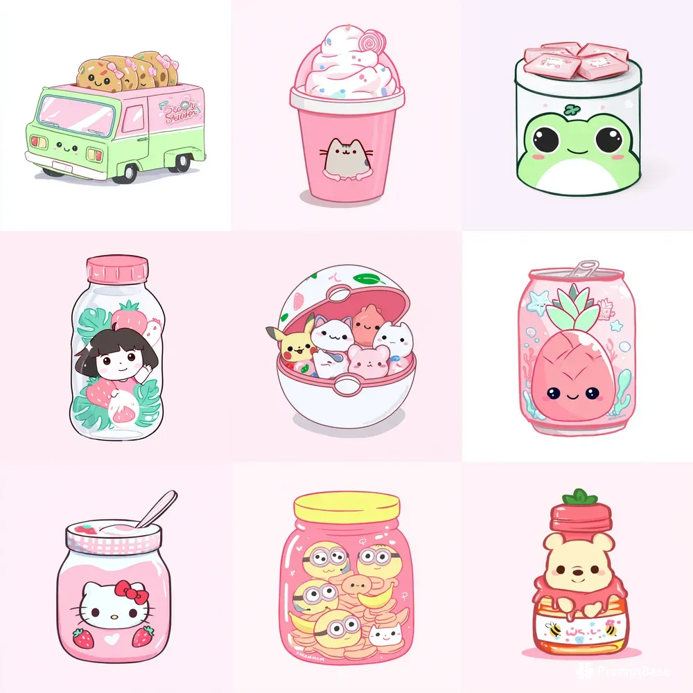 Playful Cartoon Cute Package Cliparts