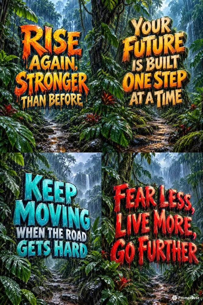 Rainforest Motivation Posters