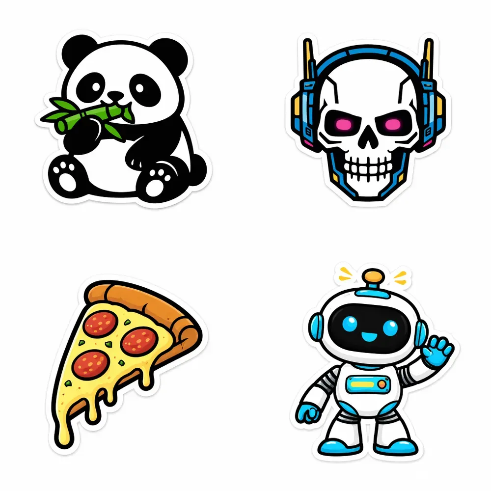 Clean Vector Sticker Generator
