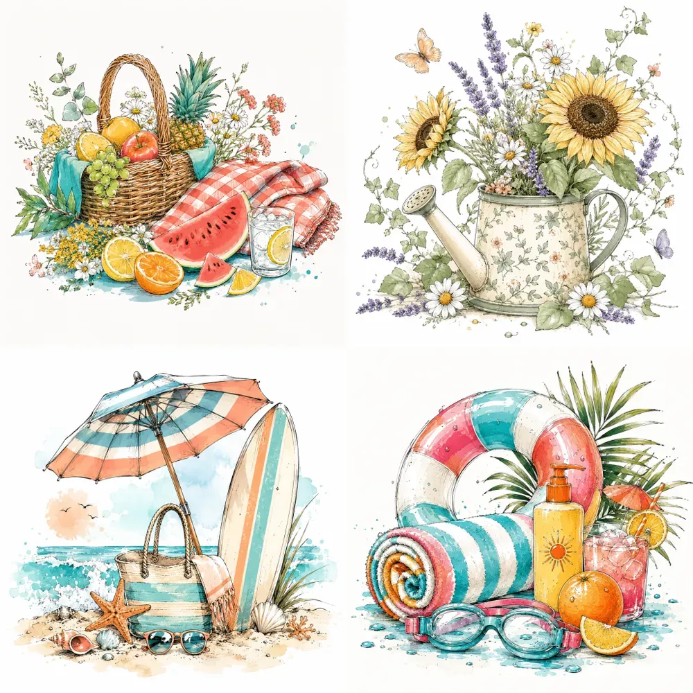 Summer Doodle Kits