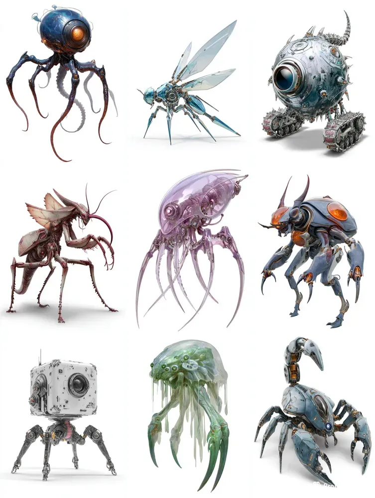 Scifi Monster Characters