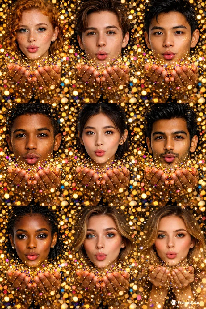 Own Festival Bokeh Confetti Portraits