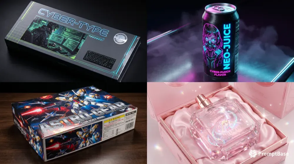 Anime Ecommerce Packaging Mockups