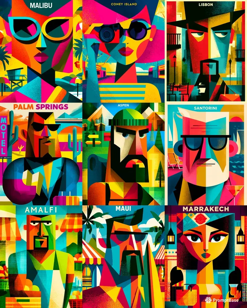 Graphic City Vacation Posters