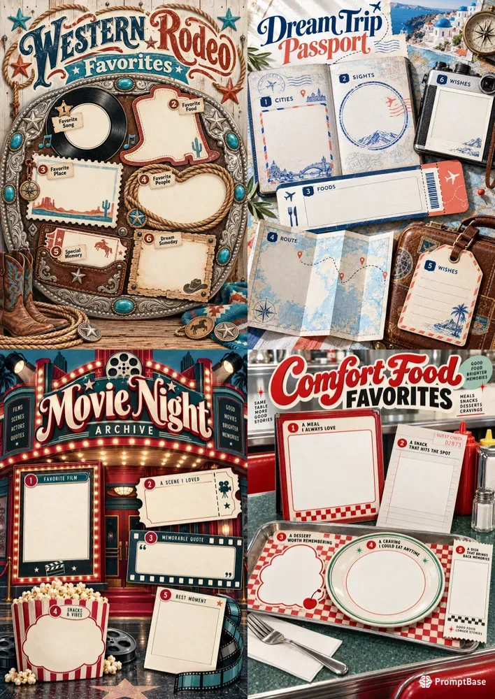 Memory Keeping Journal Pages