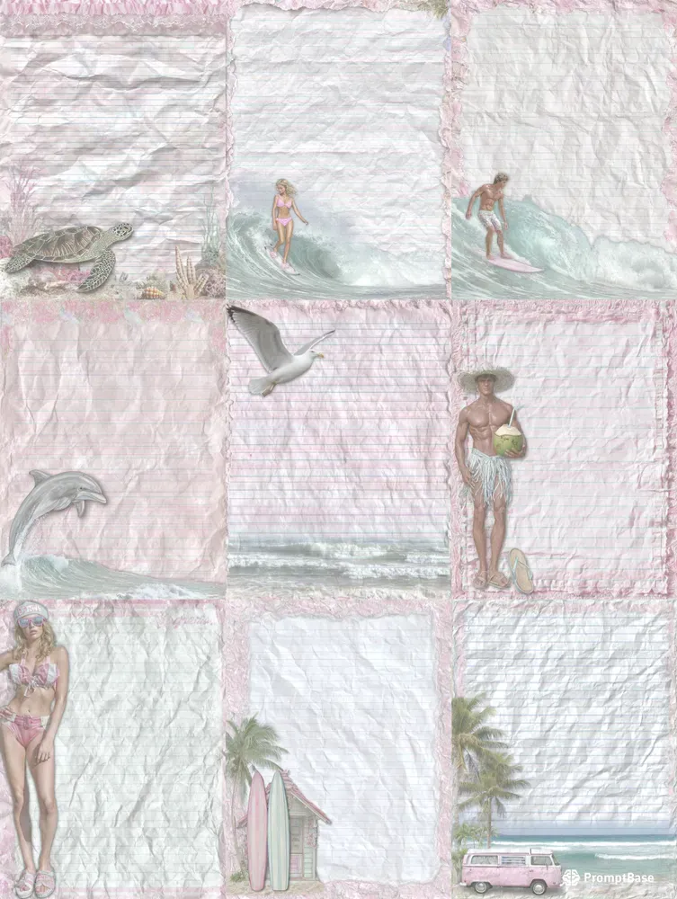 Summer Surf Plain Papers