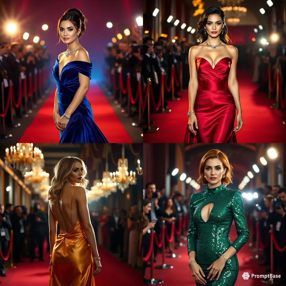 Luxury Red Carpet Glamour Portraits