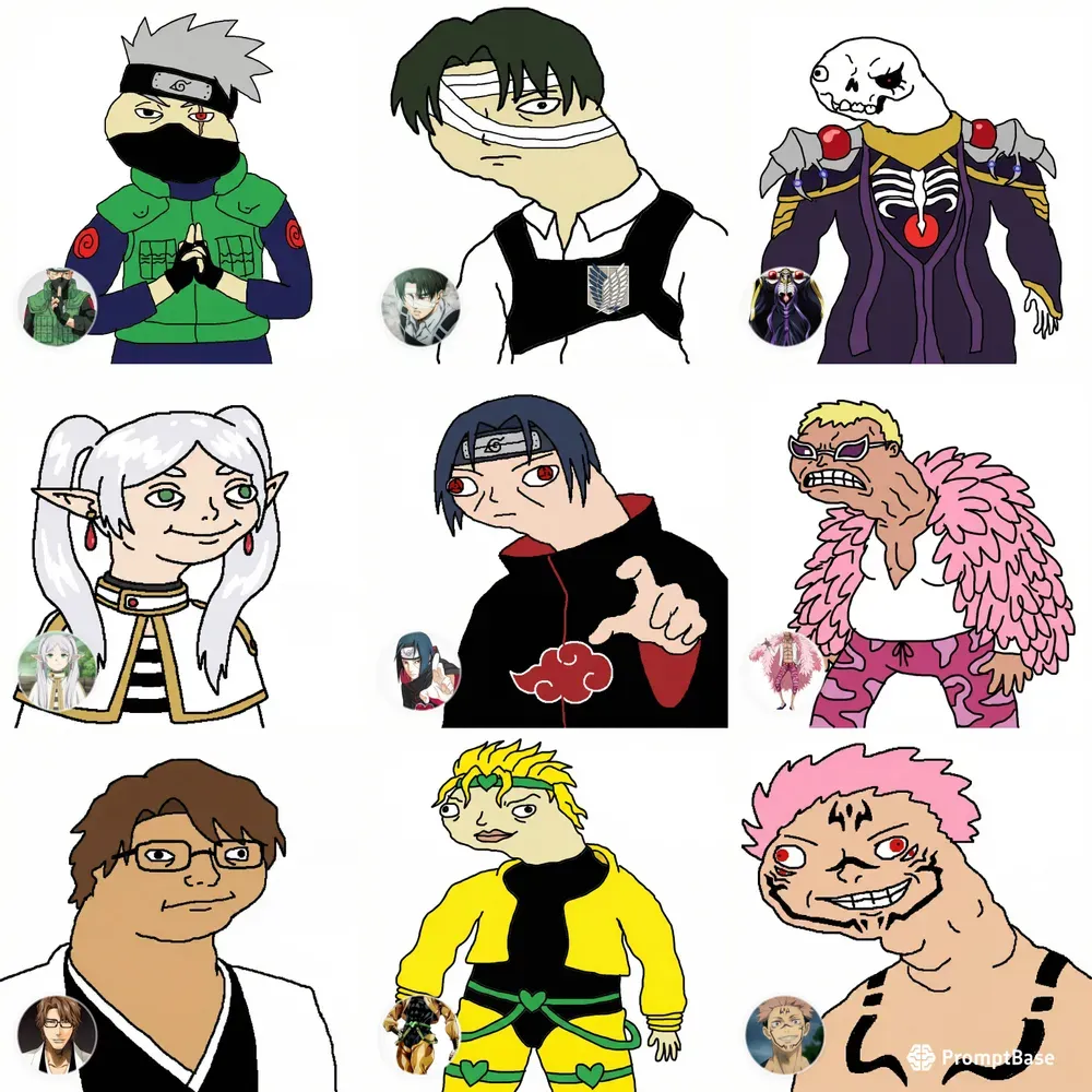 Ms Paint Meme Style Character Drawings